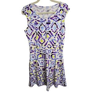 Title Nine Dress Title Nine Dream Dress Fit Flare Dress M Purple Mini Dress